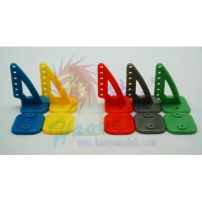 HY PLASTIC CONTROL HORN 20 x 27 6 HOLE ( 4pk ) ( OLD CODE HY070602 )