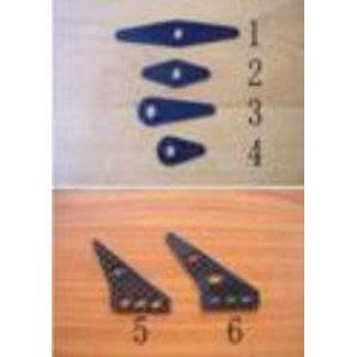 HY MODEL ACCESSORIES HY CARBON CONTROL HORN 35 X 24 X 2 1 HOLE AT TOP ( OLD CODE HY0701905 )