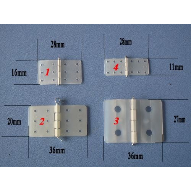 HY NYLON FLAT HINGE PINNED 27 x 36 ( 15pk ) ( OLD CODE HY080203 )