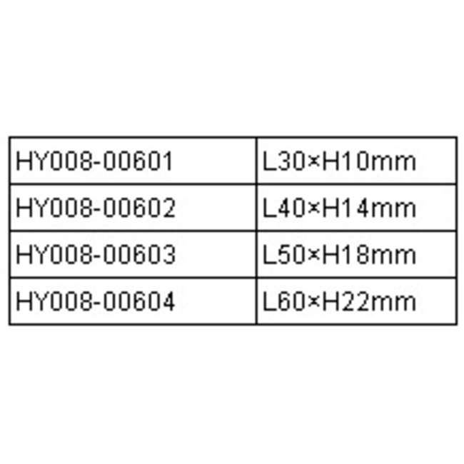 HY NYLON WING SKIDS SMALL 30 x 10 ( 4 pk ) ( OLD CODE HY080601 )