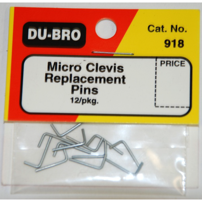 DUBRO MICRO CLEVIS REPLACEMENT PINS 918