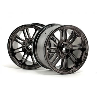 HPI HPI 8-Spoke Wheel Black Chrome (2)