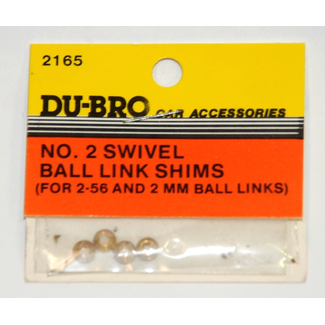 DUBRO DUBRO #2 Swivel Ball Link Shims (4)
