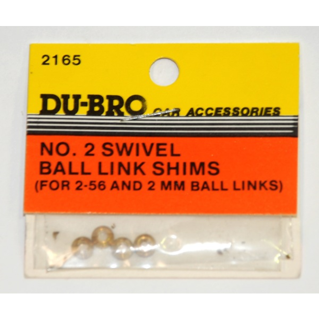 DUBRO #2 Swivel Ball Link Shims (4)
