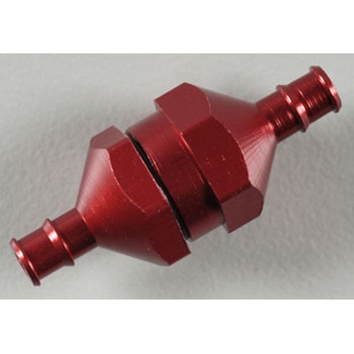 DUBRO DUBRO In-line Fuel Filter Red