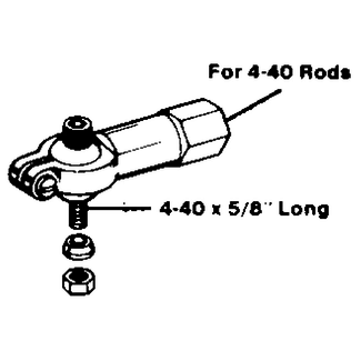 DUBRO DUBRO 4-40 E/Z ADJUST THREADED BALL LINK  259