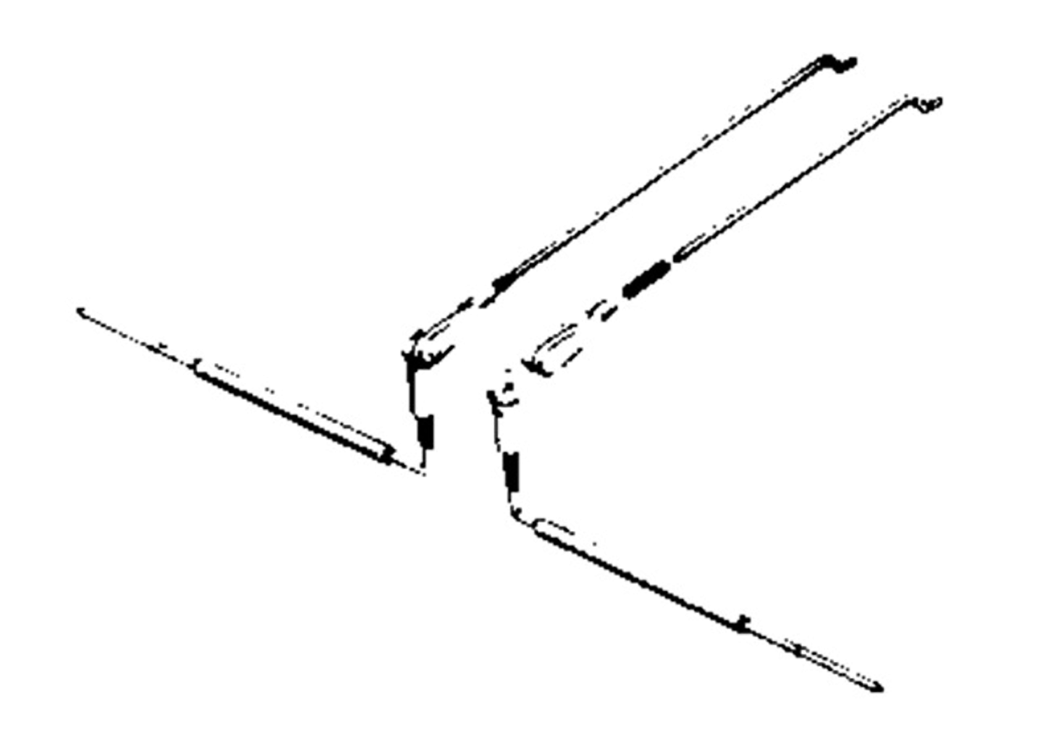Du-Bro 231 Strip Aileron Linkage Hook-Up 1/2A Du-Bro 231 Strip Aileron Linkage Hook-Up 1/2A