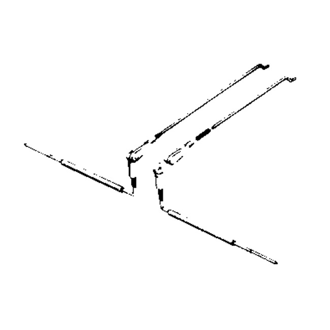 DUBRO 1/2A STRIP AILERON LINKAGE HOOK-UP  231