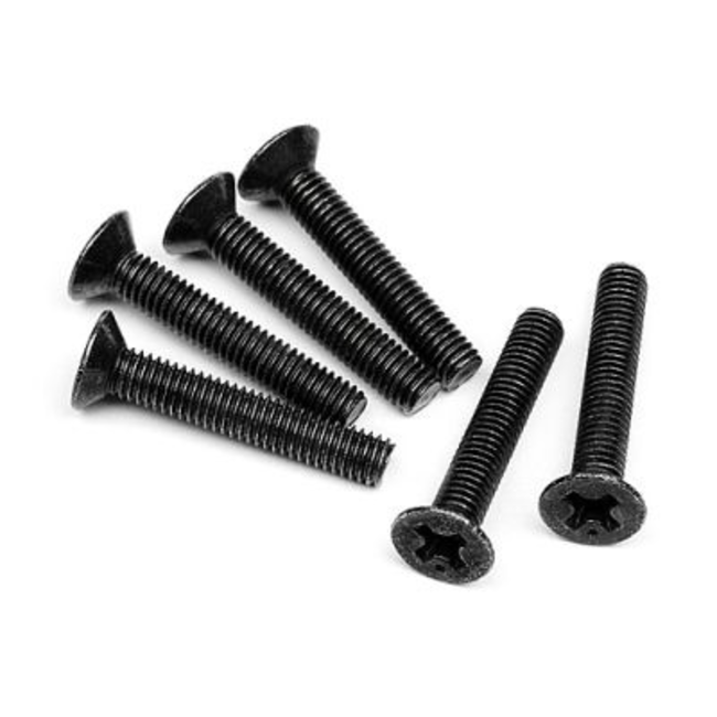 HPI Flat Head Screw M3x18mm (6)