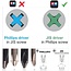 Hozan JIS-4 JIS Screwdriver Set (New 3rd. Gen) (Japan Import)    SUITS  ALL  JAPANESE  BRANDS