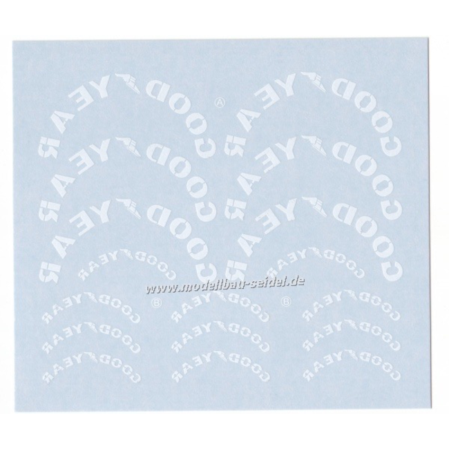 TAMIYA Reifen Decals Good Year weiss 12036 1/12