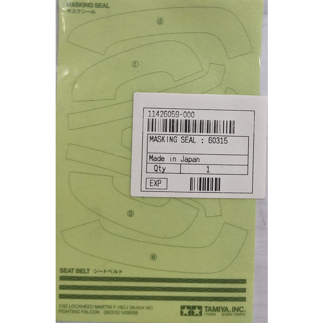 TAMIYA Masking Seal for 60315