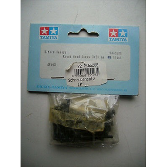 TAMIYA TAMIYA 50pack  (3 X 30MM) RND HD SCREW
