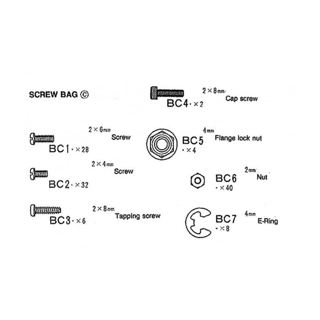 TAMIYA Screw Bag C Box-Trailer