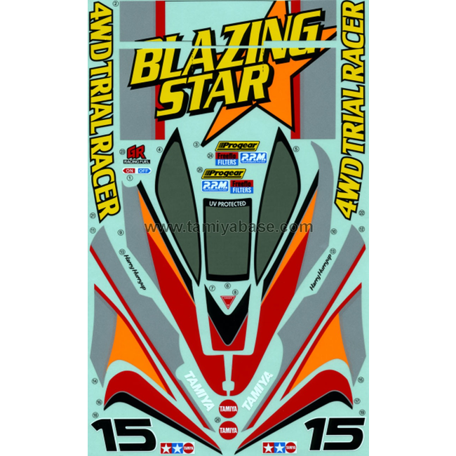 TAMIYA blazing star sticker set
