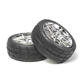 TAMIYA TAMIYA 10-Spoke Wheel w/Tire*2(24mm/0)