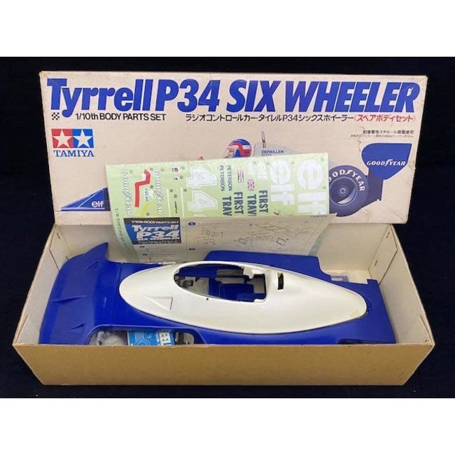 TAMIYA TYRRELL P34 6 WHEELER F1 BODY 1977 VINTAGE