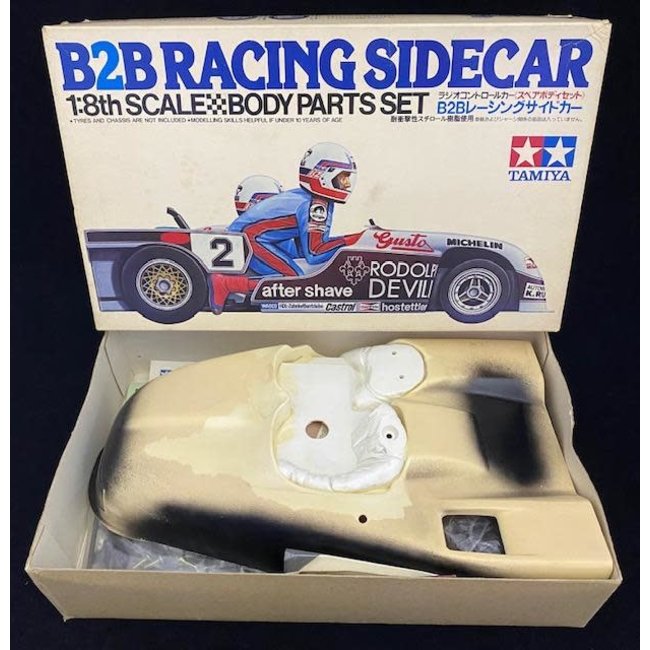 TAMIYA B2B SIDE CAR  PAINTED IN PRIMER & STATERED 1980 VINTAGE