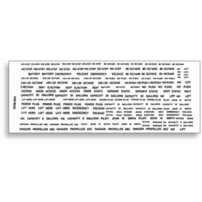 SIG AIRCRAFT LETTERS