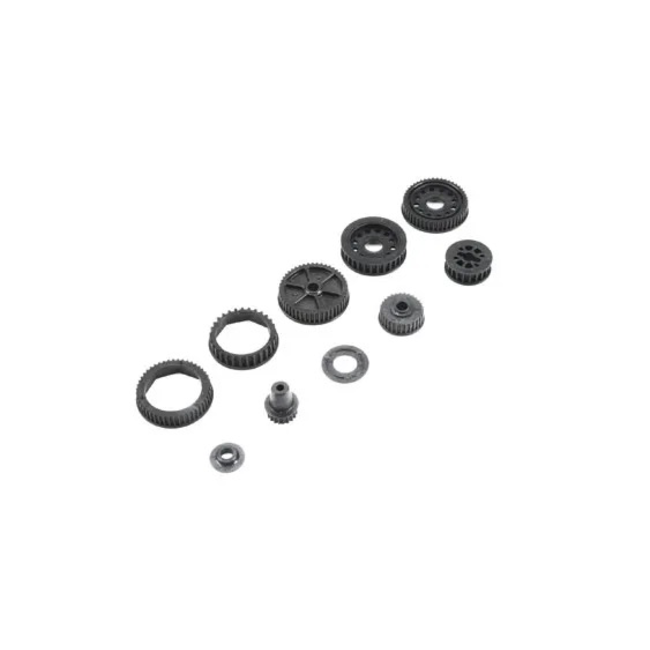 TLR Drive & Differential Pulley Set 22-4/2.0