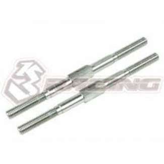 3 RACING 3RACING 64 Titanium 4mm Turnbuckle - 70mm (2 Pcs)