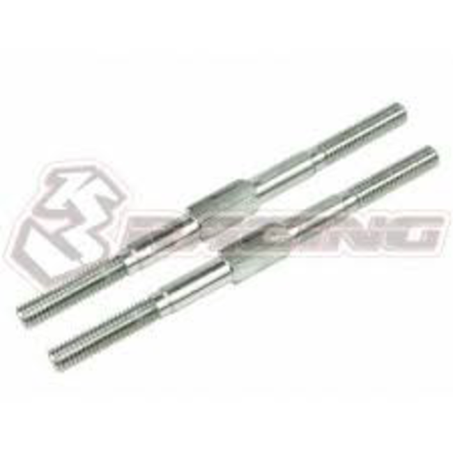 3RACING 64 Titanium 4mm Turnbuckle - 70mm (2 Pcs)