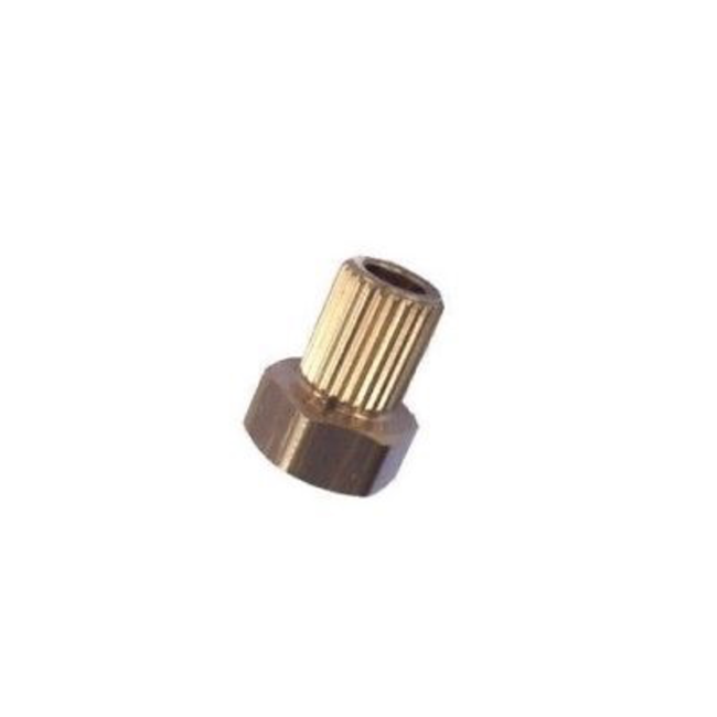 HY BRASS THREADED COUPLING INSERT 1/4 BSF