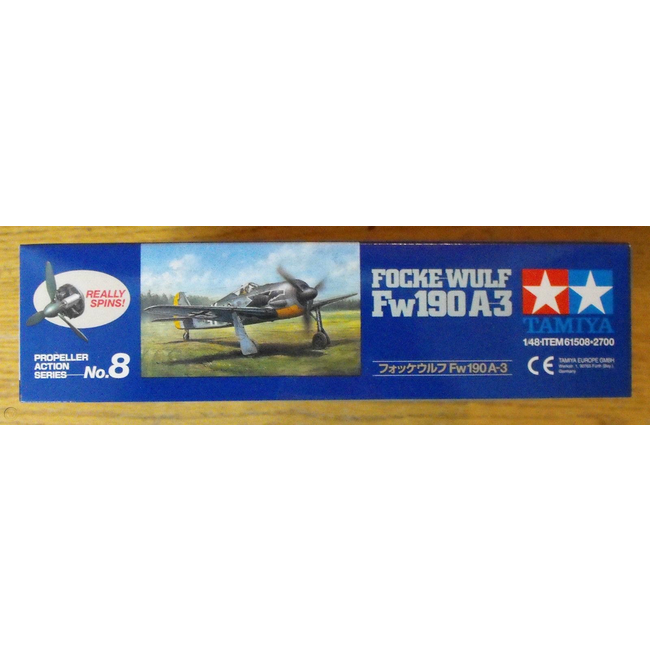 Tamiya 1:48 Focke-Wulf Fw190 A-3 'Propeller Action' Plastic Kit