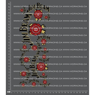 MCI REPRODUCTION DECALS MCI 1/10th REPRODUCTION  JIM BEAM DECALS
