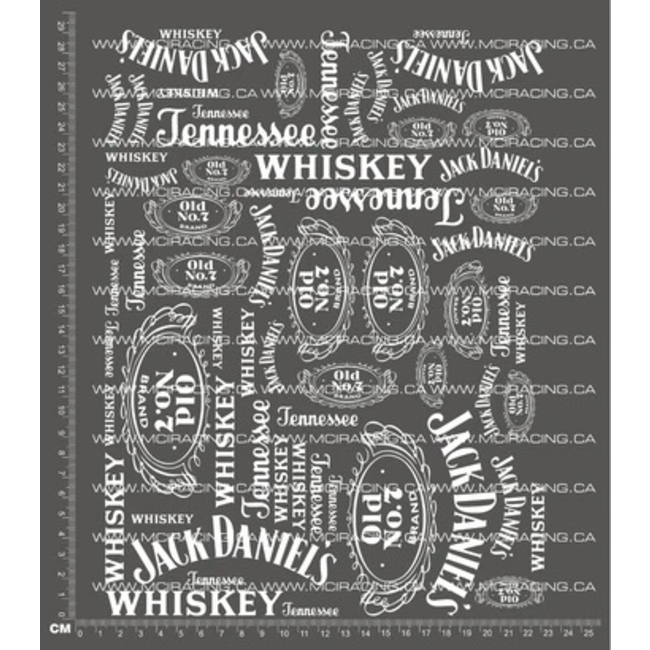 MCI 1/10th REPRODUCTION  JACK DANIELS V2 DECALS