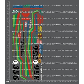 MCI REPRODUCTION DECALS MCI 1/10th REPRODUCTION  TAM 58043 - GRASSHOPPER DECALS