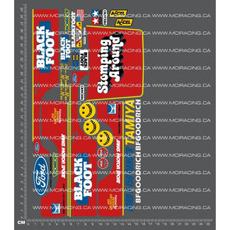 MCI REPRODUCTION DECALS MCI 1/10th REPRODUCTION  TAM 58058 - BLACKFOOT DECALS
