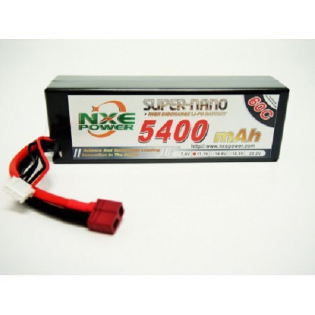 NXE 11.1v 5400mah 60c Hardcase Lipo with Dean