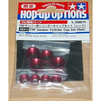 TAMIYA TAMIYA TRFDAMPER CYLINDER CAP SET RED  SUITS 53571