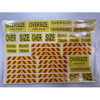 AUSLOWE AUSLOWE OVERSIZEE ROAD TRAIN ETC  WATER SLIDE DECALS