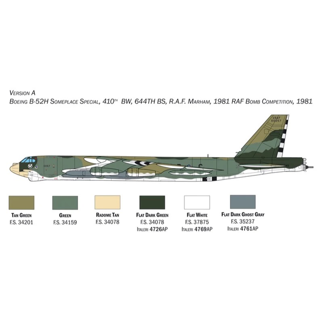 Italeri 1442 1/72 Boeing B-52H Plastic Model Kit