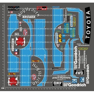 MCI REPRODUCTION DECALS MCI 1/10th TAM 58048 - BRUISER DECALS