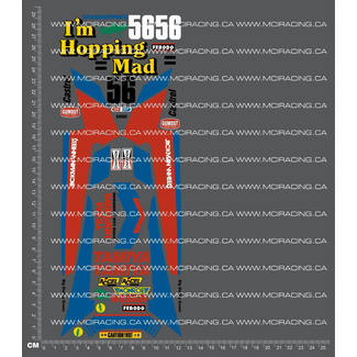 MCI REPRODUCTION DECALS MCI 1/10th REPRODUCTION  TAM 58074 - GRASSHOPPER 2 DECALS