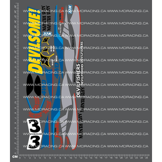 MCI REPRODUCTION DECALS MCI 1/10th REPRODUCTION TAM 58087 - MANTA RAY DECALS