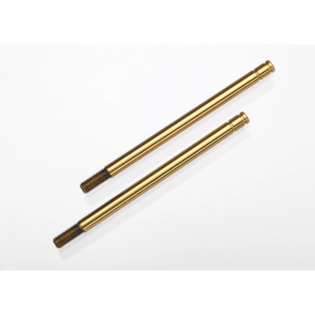 TRAXXAS Shock shafts, hardened steel, titanium nitride coated (X-long) (2) 2765T