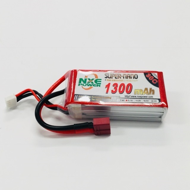 NXE POWER 11.1V 1300MAH 30C SOFT CASE LIPO WITH DEANS PLUG
