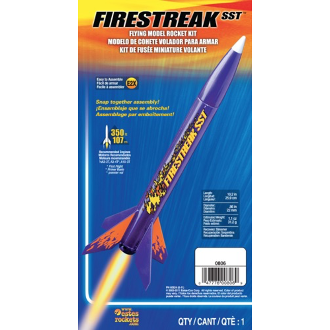 ESTES FIRESTREAK SST ROCKET KIT