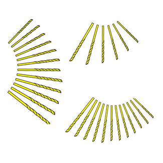 EXCEL EXCEL # 80 HIGH SPEED TWIST DRILL BITS (12PK)