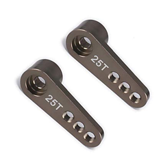 HY MODEL ACCESSORIES HY 25T ALUMINIUM SERVO ARM FUTABA  3 HOLE ( 1/PK )