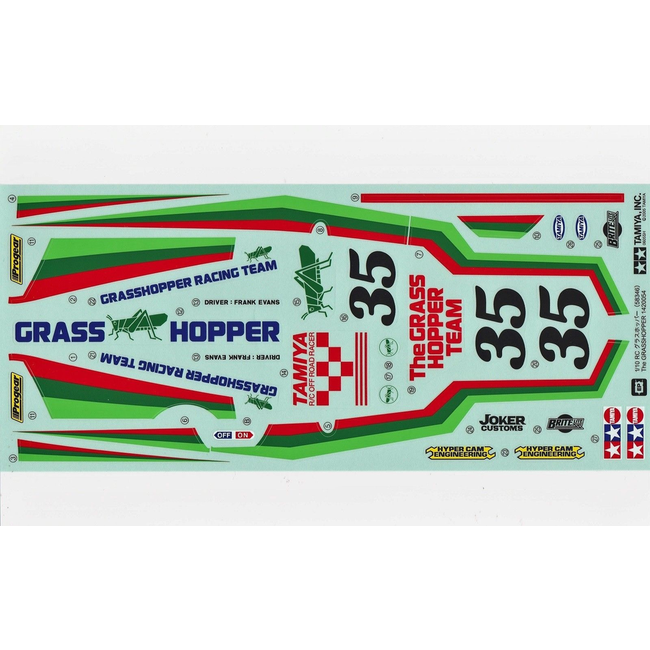 TAMIYA GRASSHOPPER STICKER PACK