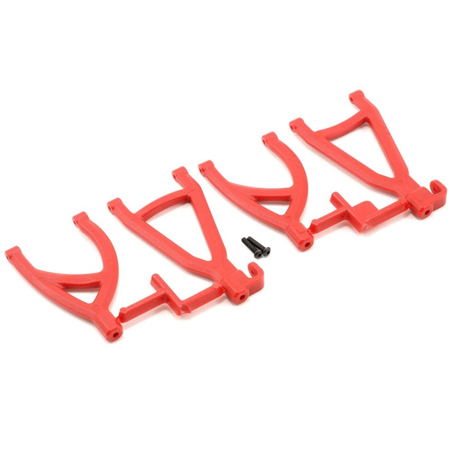 RPM RED REAR UPPER & LOWER A-ARM SET FOR TRAXXAS 1/16 E-REVO 80609