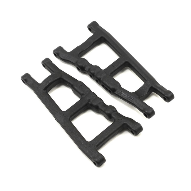 RPM BLACK FRONT OR REAR A-ARMS - suits Traxxxas Slash 4x4, Stampede 4x4, Rustler 4x4, 1/10 Rally 4wd (does not fit Fiesta ST) 80702