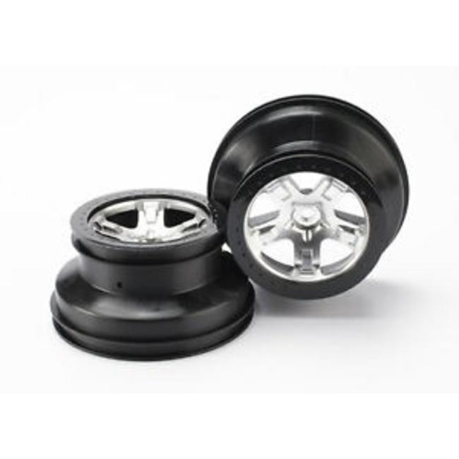 TRAXXAS WHEELS SCT BLACK CHROME 5872X