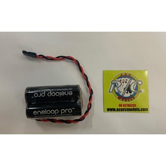 PANASONIC ENELOOP / FUJITSU PRO 4.8V 2450MAH NIMH AA BATTERY PACK SQUARE  WITH JR LEAD