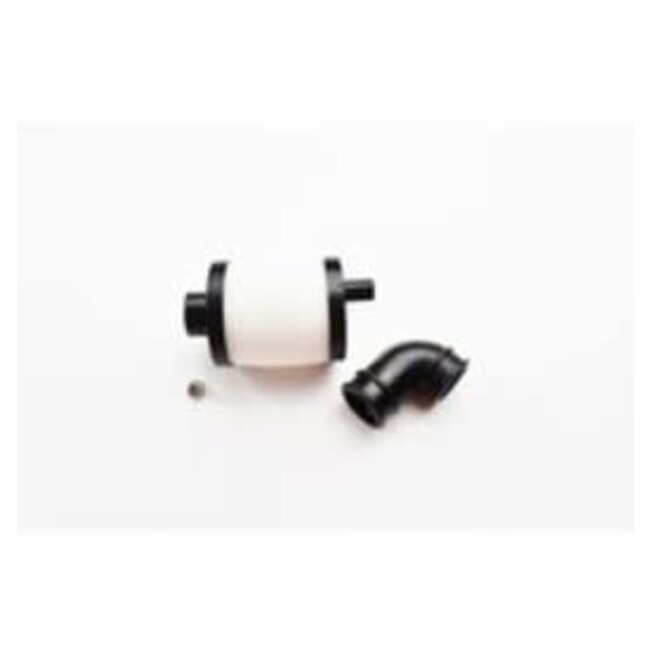C.Y. 1/8 Air Filter (Black ) + Short Black elbow